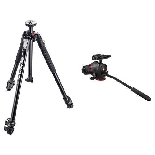 Manfrotto MT190X3 3-Section Tripod with MH055M8-Q5 Head Kit