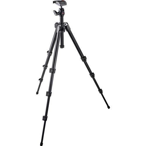 Manfrotto 7302YB 4-Section Aluminum Tripod w/ Ballhead - Supports 7.7 lbs (3.5kg)