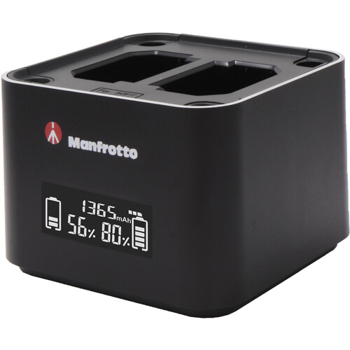 Manfrotto ProCUBE Professional Twin Charger for Sony NP-BX1, NP-FW50, and NP-FZ100 Batteries