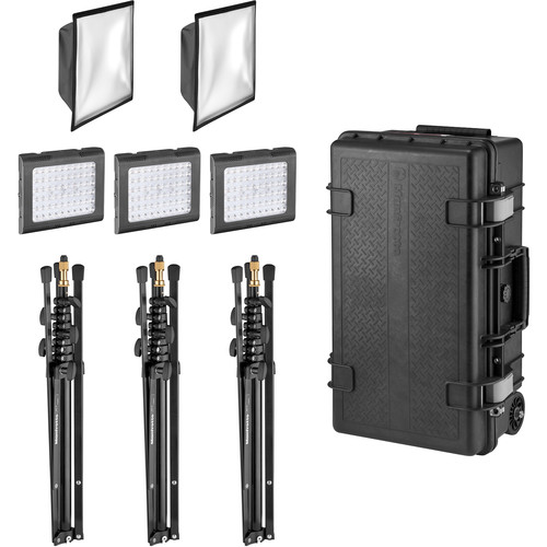 Manfrotto Lykos 2.0 2in1 Three Light Kit MLLYKOSKIT B&H Photo
