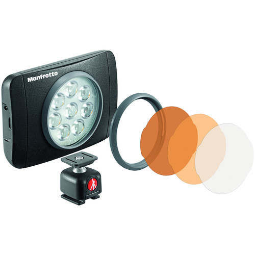 Manfrotto Lumimuse 8 On-Camera LED Light (Black) MLUMIEMU-BK B&H