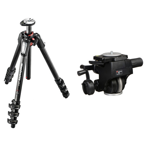 Manfrotto MT055CXPRO4 Carbon Fiber Tripod with 400 HD Geared Head