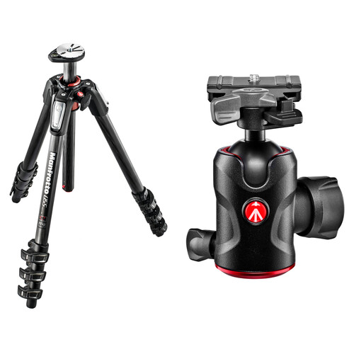 Manfrotto MT055CXPRO4 Carbon Fiber Tripod with 496RC2 Midi Ball Head
