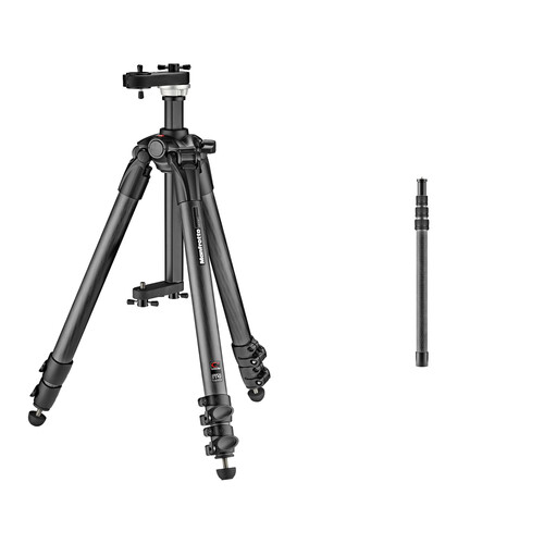 Manfrotto Virtual Reality Carbon Fiber 3-Section Tripod and Carbon Fiber Boom Pole for VR Camera Mounting Kit
