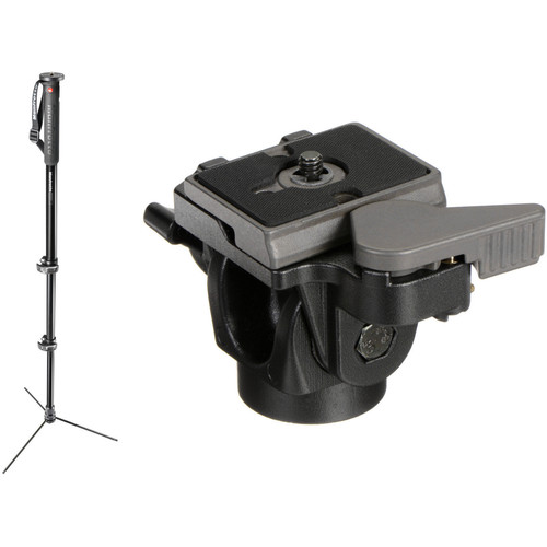 Manfrotto XPRO Prime Base 3-Section Aluminum Monopod with 234RC Tilt Head Kit