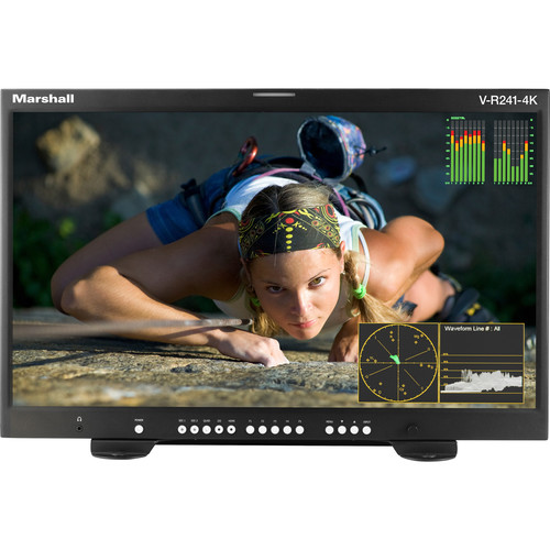 Marshall Electronics V-R241-4K 24" UHD 4K 3G-SDI HDR Confidence Monitor