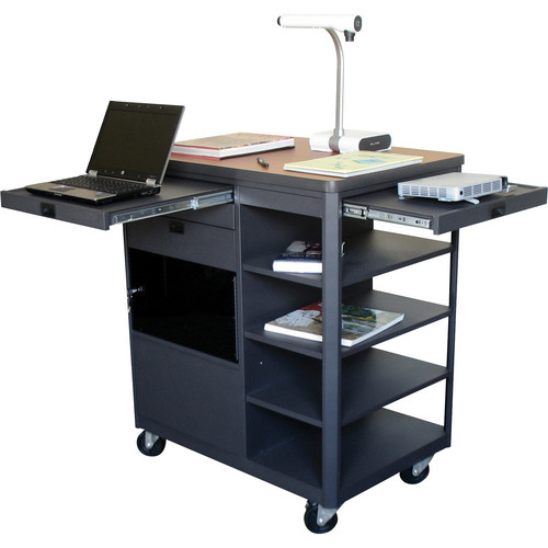 Marvel Vizion Presenter Multi-Media Cart with Acrylic Door (Cherry Laminate)