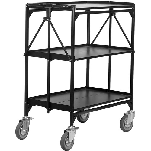 Master Grade Collapsible 3-Shelf Utility Cart