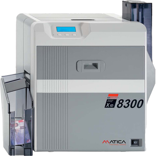 Matica XID8300 Single-Sided Retransfer ID Card Printer with Contact Chip Encoder