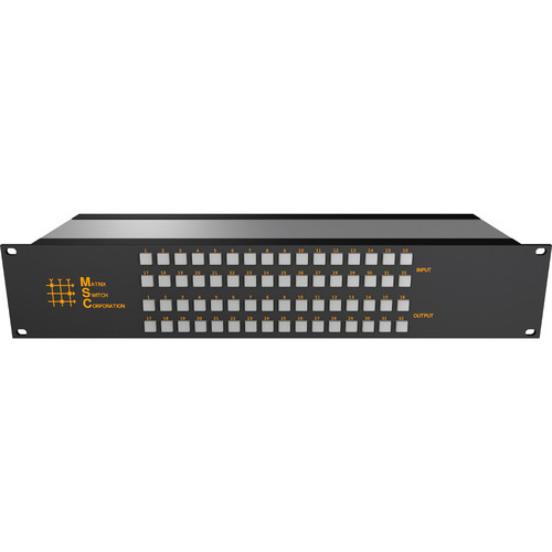 Matrix Switch 32 x 8 2RU 3G/HD/SD-SDI Video Router Switch with Button Control Panel
