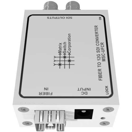 Matrix Switch SFP Fiber to Dual BNC 12G-SDI Converter