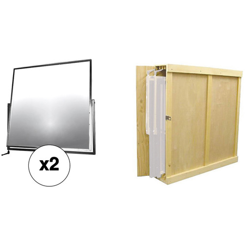 Matthews Two 42" Mirrored Reflectors with Storage Box Kit