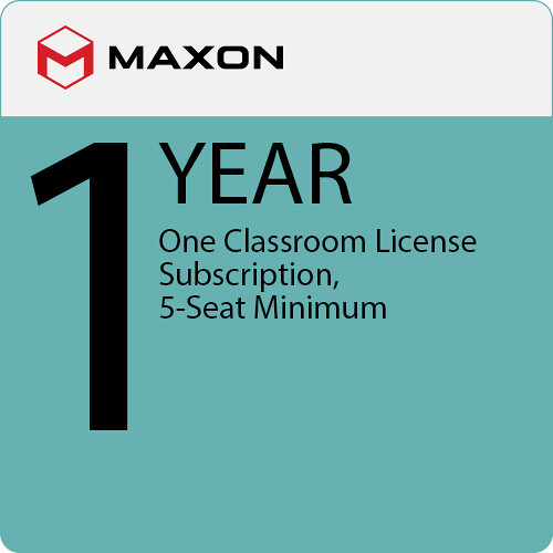 Maxon One Classroom License (1-Year Subscription, 5-Seat Minimum)