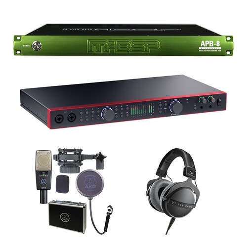 McDSP APB-8 8-Channel Analog Processing Box Kit with Microphone and Headphones
