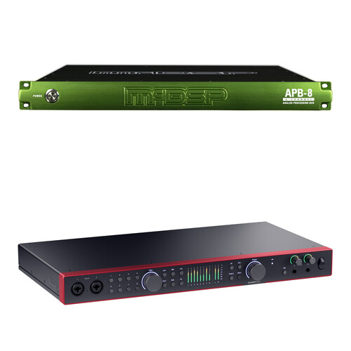 McDSP APB-8 8-Channel Analog Processing Box Kit with Focusrite Scarlett 18i20 Interface (4th Gen)
