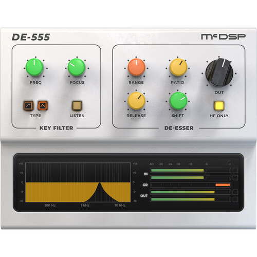 McDSP DE555 v6 - De-Esser Plug-In (Native, Download)
