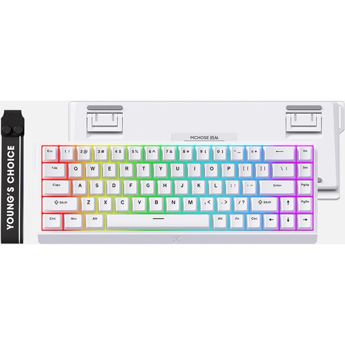 MCHOSE Ace 68 Hall Effect Magnetic Switch Gaming Keyboard (White)