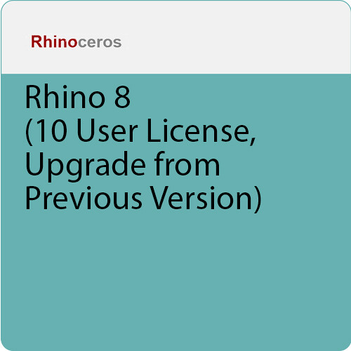 McNeel Rhino 8 Upgrade (10-User License, Download)
