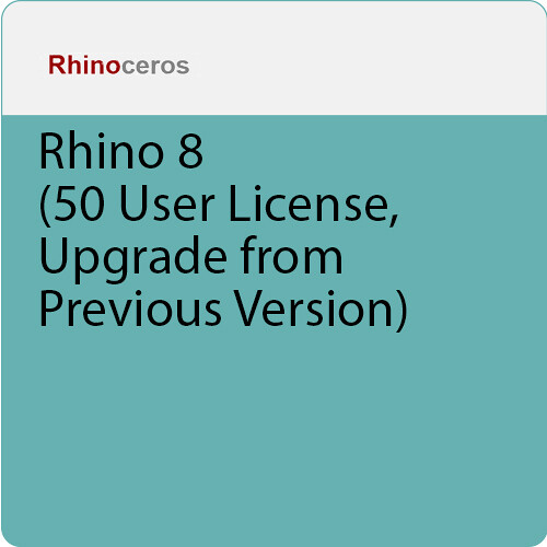 McNeel Rhino 8 Upgrade (50-User License, Download)