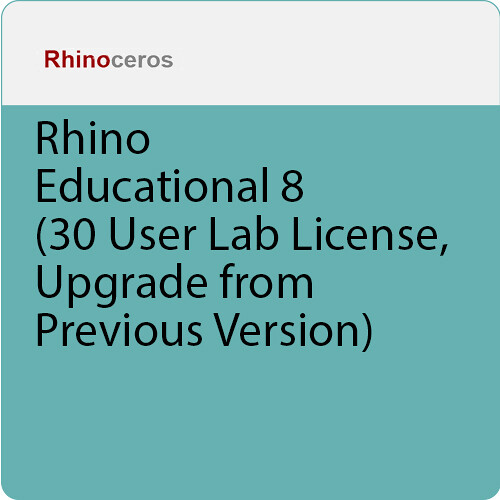 McNeel Rhino 8 Upgrade (30-User License, Educational, Download)