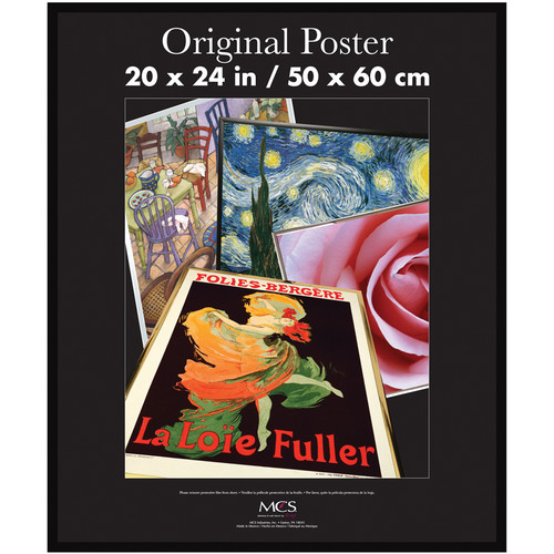 MCS Original Poster Frame with Masonite Back (Black, 20 x 24")