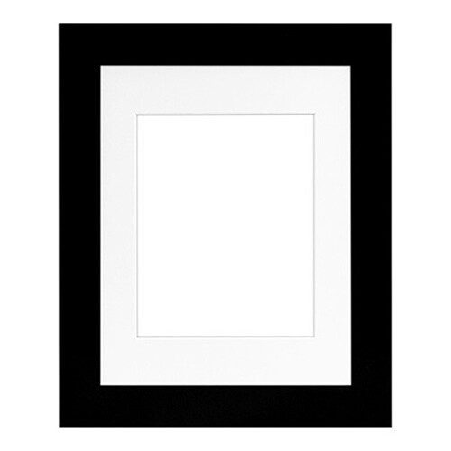 MCS Framatic Metro Frame with 11 x 14" Glass and 8 x 10" Mat (Black)