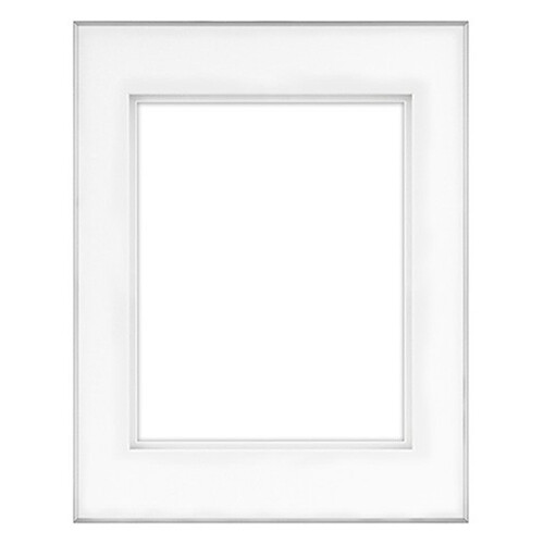 MCS Framatic Fineline Aluminum Frame with 11 x 14" Glass and 8 x 10" Shadow Mat (Silver)