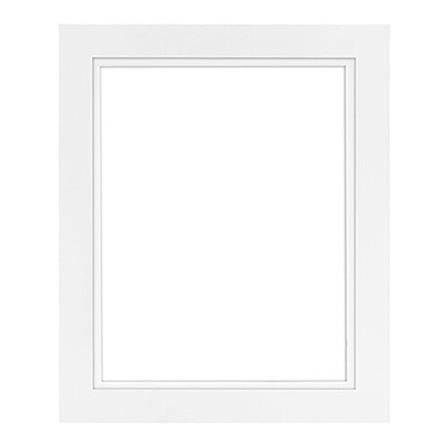 MCS Framatic Modern Frame with 8 x 10" Glass and 8 x 10" Skinny Mat (Black)
