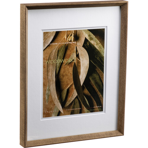 MCS Framatic Woodworks Frame with 11 x 14" Glass & 8 x 10" Mat Opening (Barn Gray)