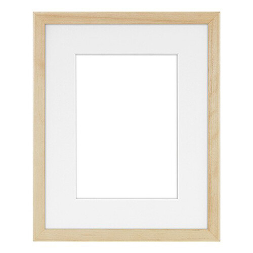 MCS Framatic Woodworks Frame with 8 x 10" Glass & 5 x 7" Mat Opening (Natural)