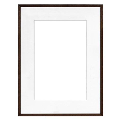 MCS Framatic Woodworks Frame with 18 x 24" Glass & 12 x 18" Mat Opening (Espresso)
