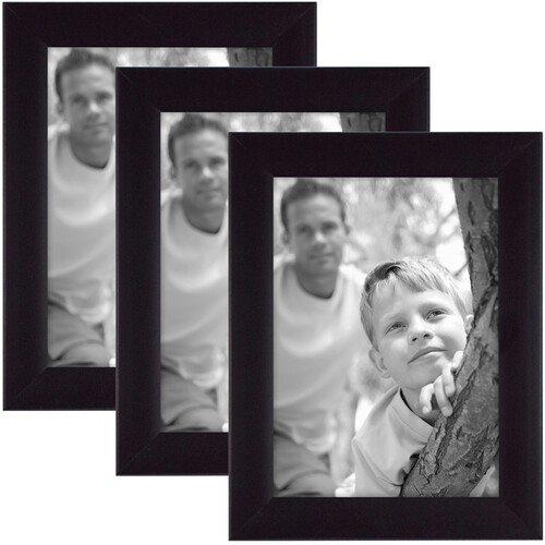 MCS 5 x 7" Flat-Top Frames (3-Pack, Black)