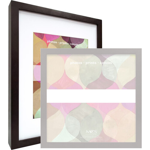 MCS 9 x 12" Wood Art Frame Matted to 6 x 8" (Walnut)