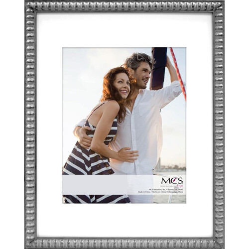 MCS Thin Bead Collage & Portrait Frame (Pewter, 8 x 10")