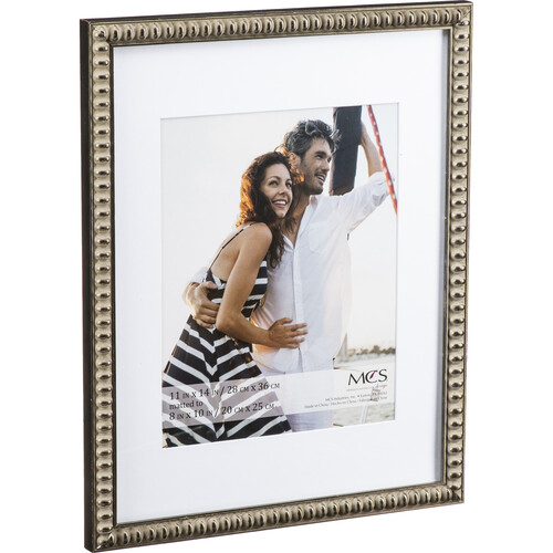 MCS Thin Bead Collage & Portrait Frame (Pewter, 11 x 14")