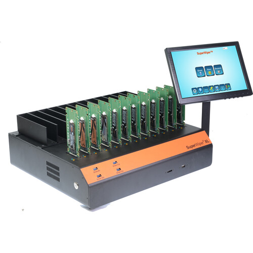 MediaClone SuperWiper Desktop 12 NVMe Ports PCIe 4.0 Multiple NVMe SSD Data Erase Unit