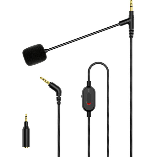 MEE audio ClearSpeak Universal Headset Cable with Boom Microphone for Headphones