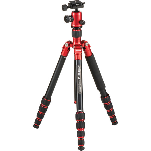 MeFOTO RoadTrip Aluminum Travel Tripod Kit (Red)