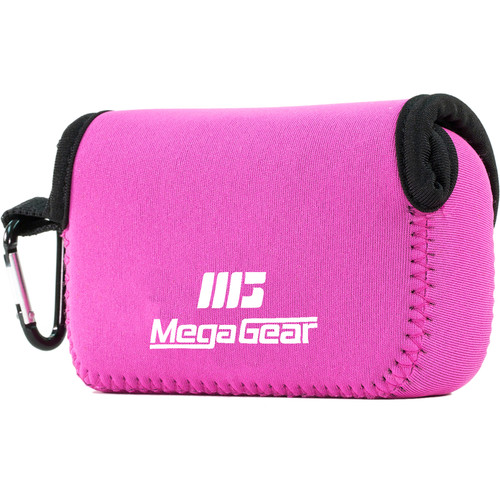 MegaGear Ultralight Neoprene Case for Select Sony and Canon Cameras (Pink)