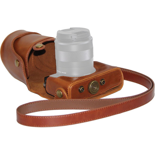 MegaGear Ever Ready Camera Case for Canon EOS M or M2 (Light Brown)