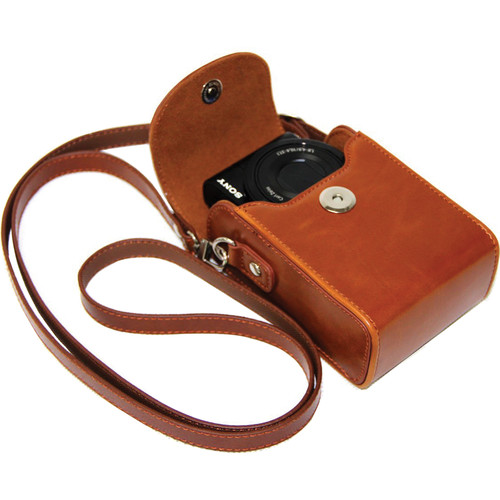 MegaGear MG280 Ever Ready Leather Camera Case/Bag Protective Cover (Light Brown)