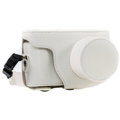 MegaGear MG391 Ever Ready Protective Camera Case and Bag for Samsung NX Mini with 9-27mm Lens (White)