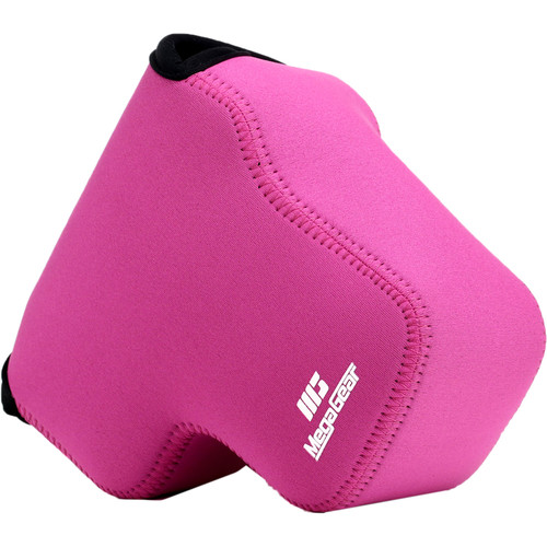 MegaGear Ultralight Neoprene Case for Olympus OM-D E-M1 with 12-40mm Lens (Hot Pink)