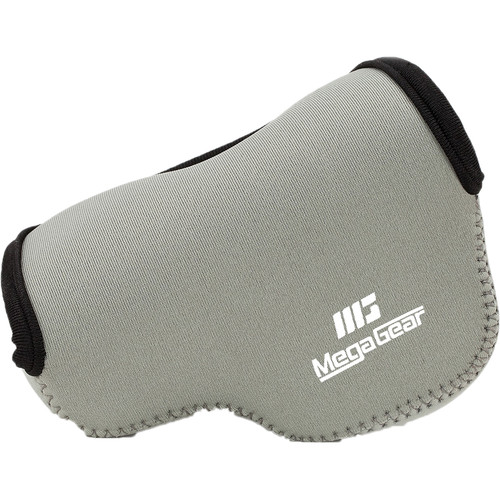 MegaGear Ultralight Neoprene Case for Sony Alpha NEX-5R/5N/5 with 16-50mm (Gray)
