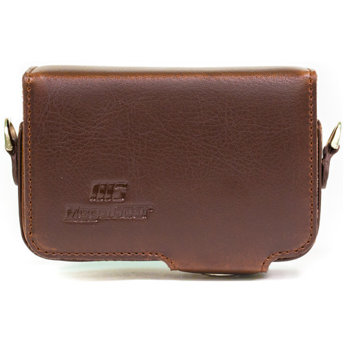 MegaGear Leather Case with Belt Loop for Select RX100 Series Cameras (Dark Brown)