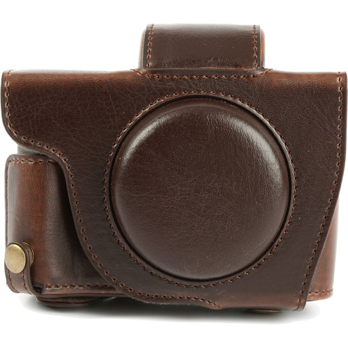 MegaGear Ever Ready Camera Case with Bottom Opening for Canon G5 X (Dark Brown)