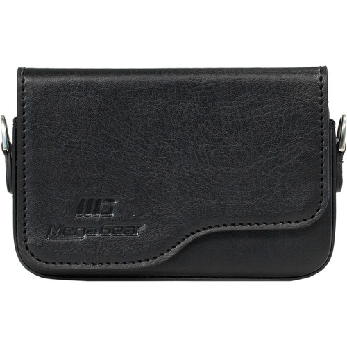 MegaGear Leather Case with Strap for Select Canon PowerShot Cameras (Black)
