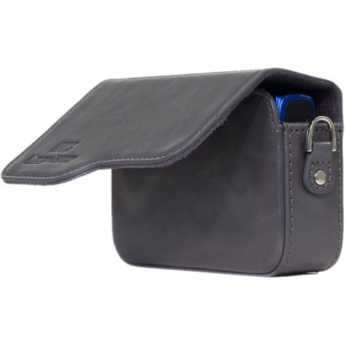 MegaGear Leather Case with Strap for Select Canon PowerShot Cameras (Gray)