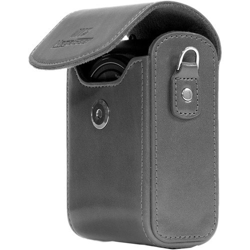 MegaGear Leather Camera Case for Panasonic Lumix DC-ZS70, DMC-LX10, DMC-ZS60, or DMC-ZS100 (Gray)