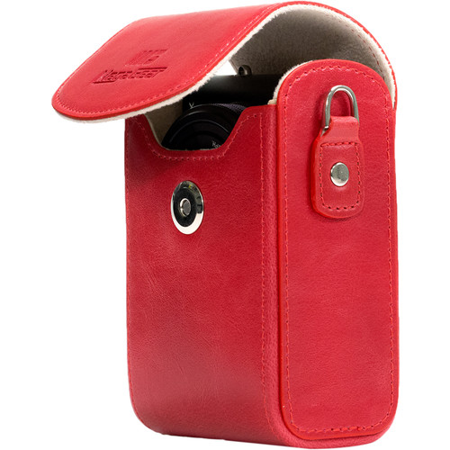 MegaGear Protective Leather Camera Case for Nikon COOLPIX A900 (Red)